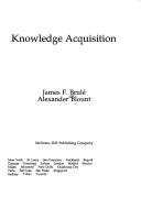 Cover of: Knowledge acquisition