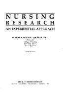 Cover of: Nursing research: an experiential approach