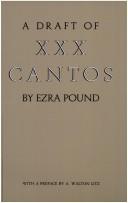 Cover of: A draft of XXX cantos by Ezra Pound