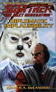 Cover of: Diplomatic Implausibility by Keith R.A. DeCandido.