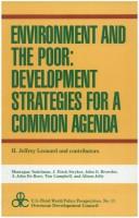 Cover of: Environment and the poor: development strategies for a common agenda