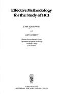 Effective methodology for the study of HCI