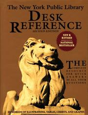 Cover of: The New York Public Library Desk Reference by New York Public Library.