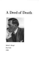 Cover of: A deed of death by Robert Giroux