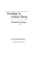 Cover of: Soundings in critical theory