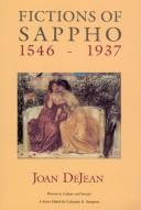 Cover of: Fictions of Sappho, 1546-1937