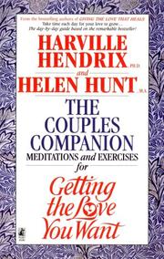 Cover of: The couples companion: meditations and exercises for getting the love you want