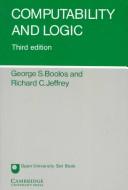 Cover of: Computability and logic by George Boolos