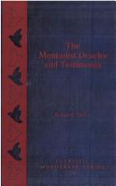 Cover of: The Montanist oracles and testimonia
