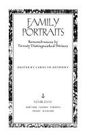 Cover of: Family portraits: remembrances
