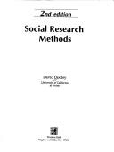 Cover of: Social research methods by Dooley, David.