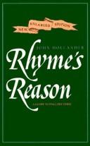 Cover of: Rhyme's reason: a guide to English verse