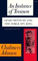 Cover of: An instance of treason: Ozaki Hotsumi and the Sorge spy ring
