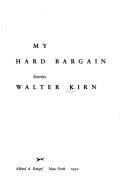 Cover of: My hard bargain: stories