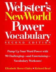 Cover of: Webster's New World Power Vocabulary