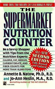 Cover of: The SUPERMARKET NUTRITION COUNTER SECOND EDITION