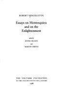 Cover of: Essays on Montesquieu and on the Enlightenment