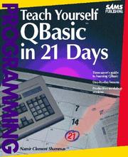 Cover of: Teach yourself QBasic in 21 days by Namir Clement Shammas