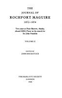 The journal of Rochfort Maguire, 1852-1854 : two years at Point Barrow, Alaska, aboard HMS Plover in the search for Sir John Franklin