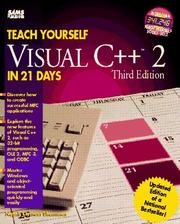 Cover of: Teach yourself Visual C++ 2 in 21 days