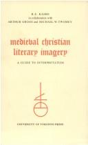 Medieval Christian Literary imagery : a guide to interpretation