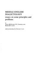 Middle English dialectology : essays on some principles and problems