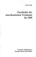 Cover of: Geschichte der amerikanischen Verskunst bis 1900