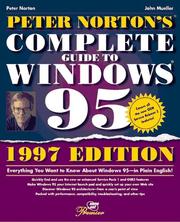 Cover of: Peter Norton's complete guide to Windows 95