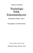 Cover of: Psychologie, Ethik, Erkenntnistheorie: philosophische Schriften