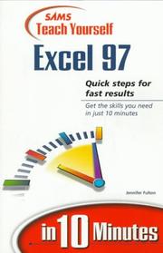 Sams teach yourself Excel 97 in 10 minutes