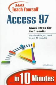 Cover of: Sams teach yourself Access 97 in 10 minutes