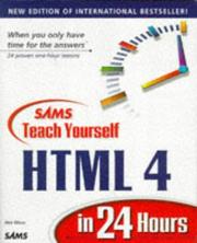 Cover of: Sams teach yourself HTML 4 in 24 hours