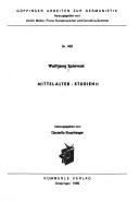 Cover of: Mittelalter--Studien II