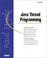 Cover of: Java thread programming