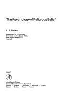 Cover of: The psychology of religious belief