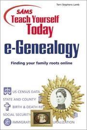 Cover of: Sams teach yourself today e-genealogy