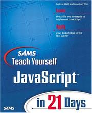 Sams teach yourself JavaScript in 21 days