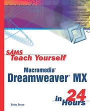 Cover of: Sams Teach Yourself Macromedia Dreamweaver MX in 24 Hours