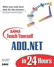 Sams teach yourself ADO .NET in 24 hours