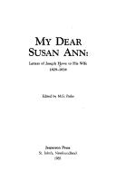 Cover of: My dear Susan Ann by Joseph Howe
