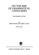 Cover of: On the rise of grammatical categories: some examples from Maa