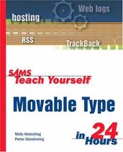 Cover of: Sams teach yourself Movable Type in 24 hours