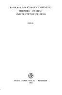 Cover of: Städte in Südasien: Geschichte, Gesellschaft, Gestalt