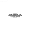 Cover of: Etudes de théologie et de philosophie arabo-islamiques à l'époque classique