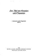 Cover of: Der Adel von Kroatien und Slavonien.