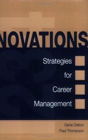 Cover of: Novations: strategies for career management