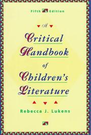 Cover of: A critical handbook of childrenʼs literature