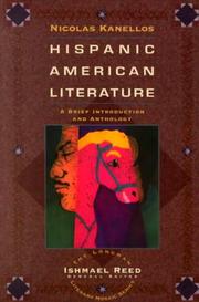 Cover of: Hispanic-American Literature: A Brief Introduction and Anthology (Harpercollins Literary Mosaic)
