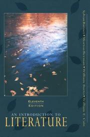 Cover of: An Introduction to Literature: Fiction, Poetry, Drama