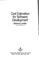 Cover of: Cost estimation for software development